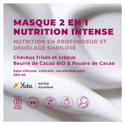 Énergie Fruit Masque Nutrition Intense Beurre & Poudre de Cacao Cheveux Frisés a Crépus 300 ml
