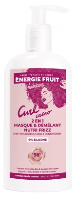 Énergie Fruit Masque Nutrition Intense Beurre & Poudre de Cacao Cheveux Frisés a Crépus 300 ml
