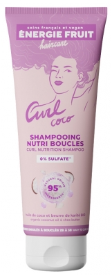 Energie Fruit Shampoing Nourrissant à l'Huile de Coco et Beurre de Karité Sans Sulfates 250 ml