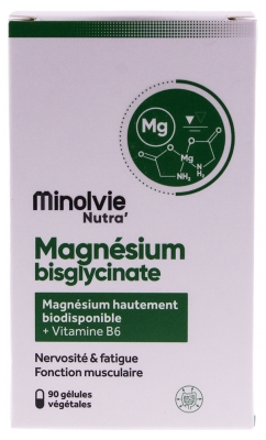 Minolvie Nutra' Magnésium Bisglycinate 90 Gélules Végétales