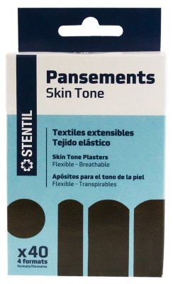 Stentil Skin Tone Pansements Textiles Extensibles 40 Unités