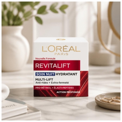 L'Oréal Paris Revitalift Soin Nuit Hydratant Anti-Rides + Extra-Fermeté 50 ml