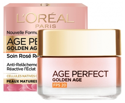 L'Oréal Paris Age Perfect Golden Age Soin Rosé Re-Fortifiant Peaux Matures et Ternes SPF20 50 ml