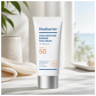 Real Barrier Cera Moisture Barrier Crème Solaire Hydratante SPF50 Visage 50 ML