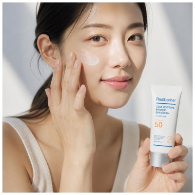 Real Barrier Cera Moisture Barrier Crème Solaire Hydratante SPF50 Visage 50 ML