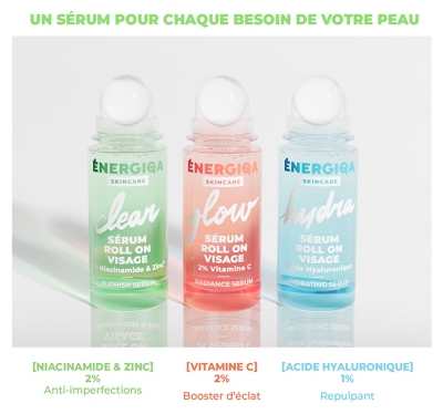 Energiqa Clear Sérum Roll-On Visage Anti Imperfections 30 ml