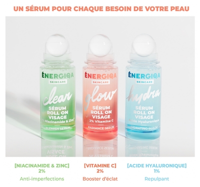 Energiqa Glow Sèrum Roll-On Visage Peaux Ternes 30 ml