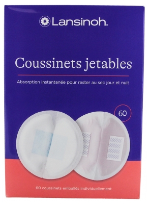 Lansinoh Coussinets d'Allaitement Jetables 60 Unités