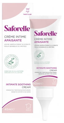 Saforelle Crème Apaisante Intime Peaux Sensibles et Irritées 40 ml