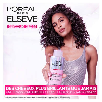 L'Oréal Paris Elseve Glycolic Gloss Shampoing Sans Sulfates Cheveux Ternes 200 ml