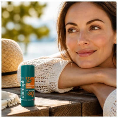 Dermophil Indien Stick Lèvres Haute Protection Solaire SPF30 4 g