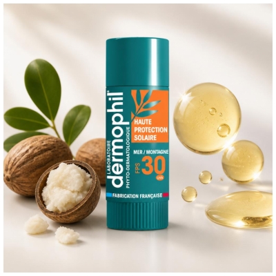 Dermophil Indien Stick Lèvres Haute Protection Solaire SPF30 4 g