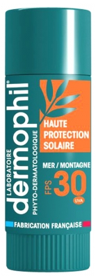 Dermophil Indien Stick Lèvres Haute Protection Solaire SPF30 4 g
