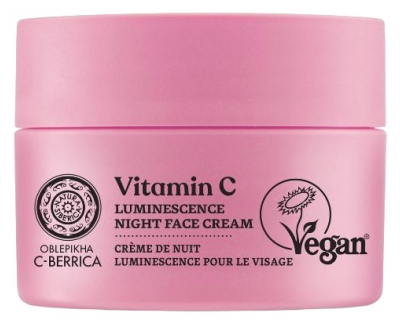 Natura Siberica C-Berrica Crème de Nuit Luminescence pour le Visage 50 ml