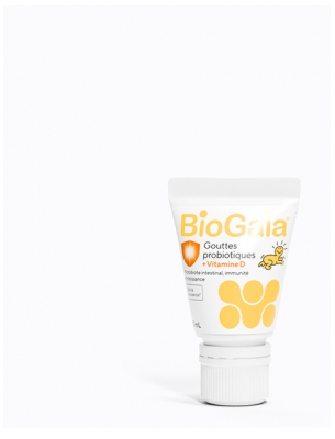 BioGaia Gouttes Probiotiques + Vitamine D dès la Naissance 10 ml