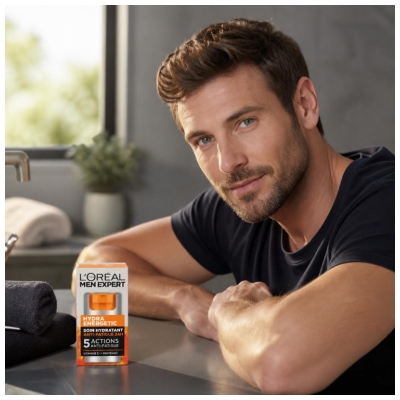 L'Oréal Paris Men Expert Hydra Energetic Soin Hydratant Anti-Fatigue 5 Actions 50 ml