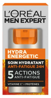 L'Oréal Paris Men Expert Hydra Energetic Soin Hydratant Anti-Fatigue 5 Actions 50 ml