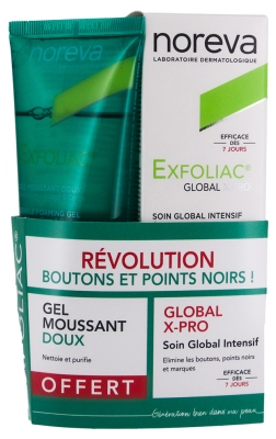 Noreva Exfoliac Global X-Pro 30 ml + Gel Moussant Doux Peaux à Imperfections 100 ml Offert