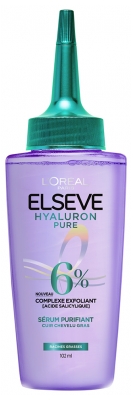 L'Oréal Paris Elseve Hyaluron Pure Sérum Purifiant Complexe Exfoliant Racines Grasses 102 ml