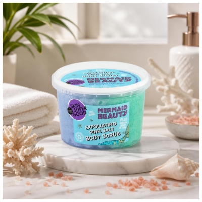 Organic Shop Body Scrub Gommage Corps Exfoliant au Sel Rose Mermaid Beauty 250 ml