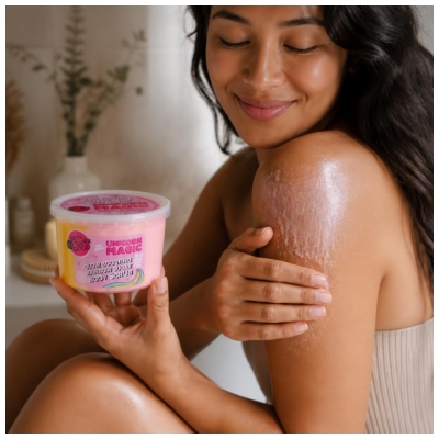 Organic Shop Body Scrub Gommage Corps Arc en Ciel au Sucre Unicorn Magic 250 ml