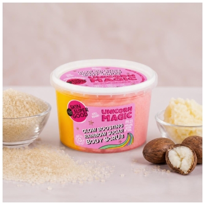 Organic Shop Body Scrub Gommage Corps Arc en Ciel au Sucre Unicorn Magic 250 ml