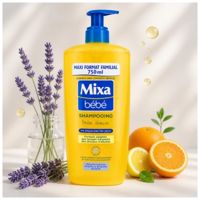 Mixa Bébé Shampoing Très Doux 750 ML