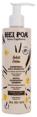 Hei Poa Tahiti Detox Shampoing Doux Oxygénant à la Vanille de Polynésie 250 ml