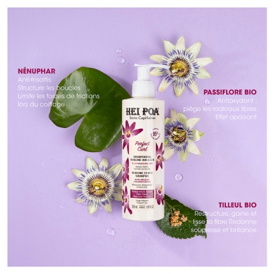 Hei Poa Perfect Curl Shampoing Sublimes Boucles à la Passiflore 250 ml