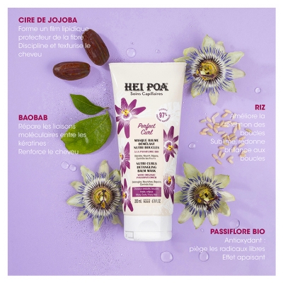 Hei Poa Masque Baume Démêlant Nutri Boucles à la Passiflore 200 ml