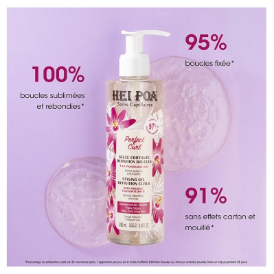 Hei Poa Perfect Curl Gelée Coiffante Définition Boucles à la Passiflore 250 ml