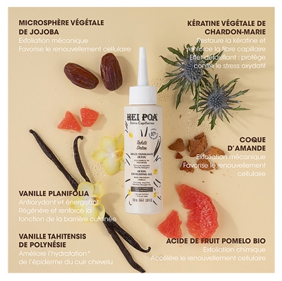 Hei Poa Tahiti Detox Gelée Exfoliante Détox à la Vanille de Polynésie100 ml