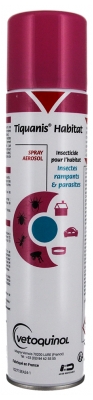 Vetoquinol Tiquanis Habitat Insectes Rampants & Parasites 300 ml