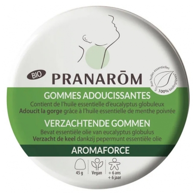Pranarôm Aromaforce Gommes Adoucissantes Miel/Citron