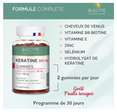 Biocyte Kératine Gummies