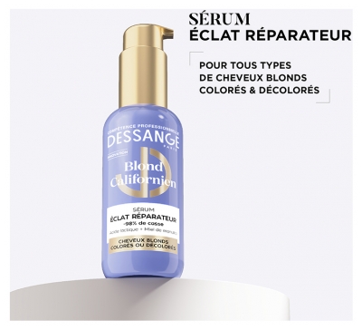 Dessange Blond Californien Sérum Éclat Réparateur Cheveux Blonds Colorés ou Décolorés 110 ml