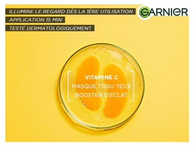 Garnier SkinActive Vitamin C Masque Tissu Sérum Booster Éclat 28 ML