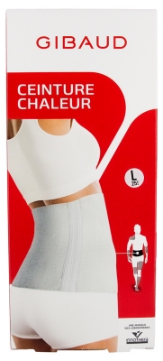 Gibaud Soin Dos Ceinture Chaleur pour le Dos Écru Hauteur 25 cm - Taille : L