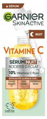 Garnier SkinActive Sérum Nuit Vitamine C Booster d'Éclat 30 ml
