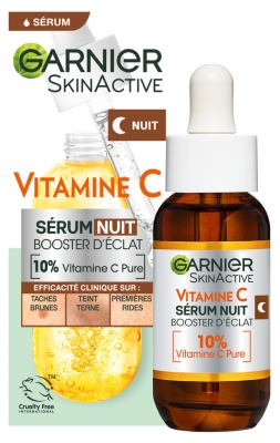 Garnier SkinActive Sérum Nuit Vitamine C Booster d'Éclat 30 ml