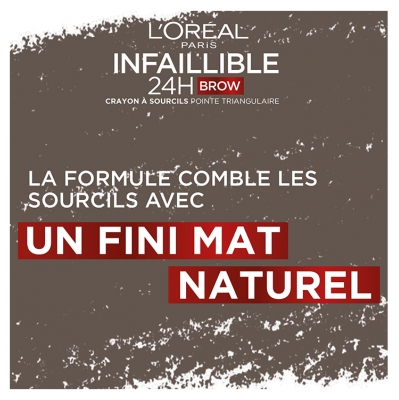 L'Oréal Paris Infaillible Brows 24H Crayon Sourcils Rétractable Triangulaire 9,2 g - Teinte : 5.23 Auburn