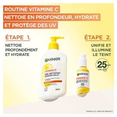 Garnier SkinActive Vitamine C Sérum Crème 2 en 1 Booster Éclat SPF 25 50 ML