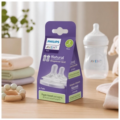 Avent Natural Response 2 Tétines Silicone Débit 2 Lent