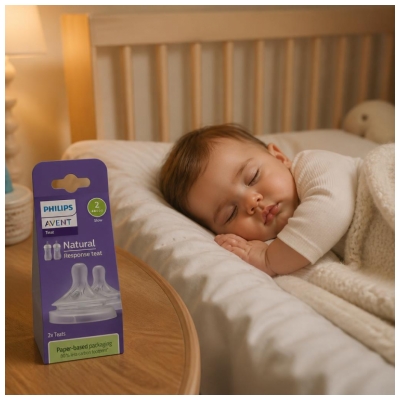 Avent Natural Response 2 Tétines Silicone Débit 2 Lent