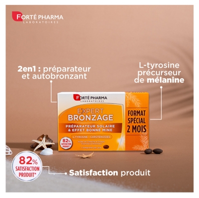 Forté Pharma Expert Bronzage Complément Alimentaire 2 Mois 56 Comprimés