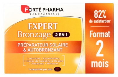 Forté Pharma Expert Bronzage Complément Alimentaire 2 Mois 56 Comprimés