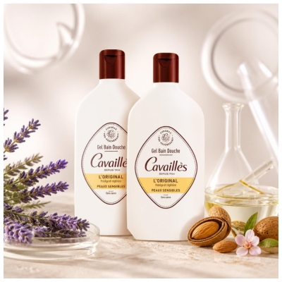 Cavaillès Gel Bain Douche Peaux Sensibles L'Original Lot 2 x 400 ML