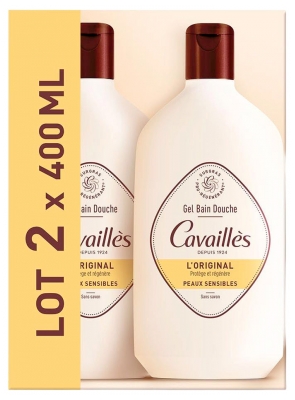 Cavaillès Gel Bain Douche Peaux Sensibles L'Original Lot 2 x 400 ML