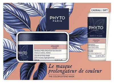 Phyto Couleur Masque Prolongateur de Couleur Cheveux Colorés 200 ml + Shampoing Anti-Dégorgement Cheveux Colorés 50 ml Offert