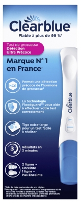 Clearblue Test de Grossesse Détection Ultra Précoce 6 Jours plus Tôt 2 Tests